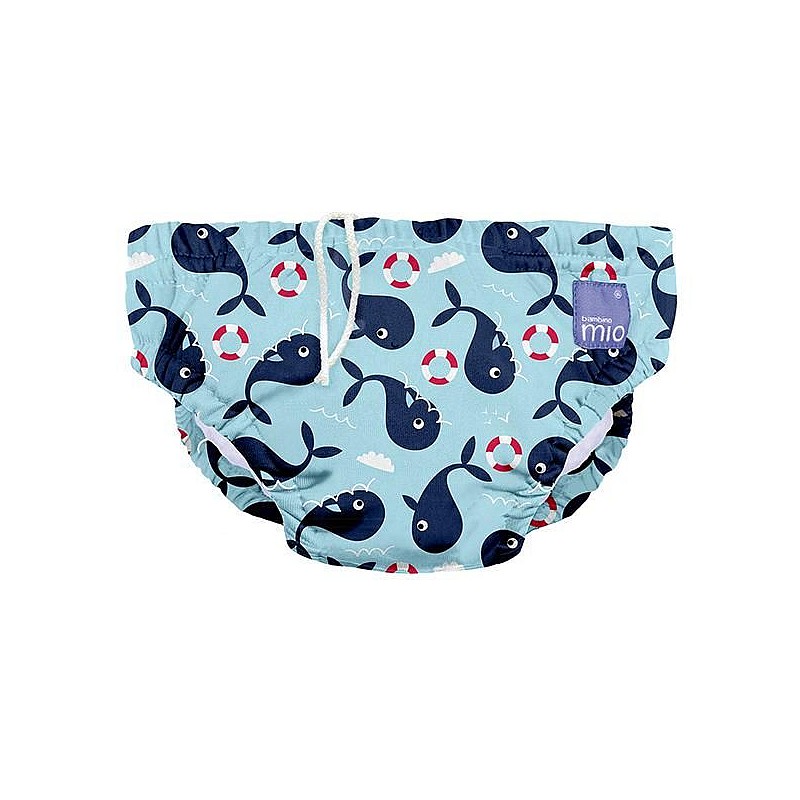 BAMBINO MIO Swim Nappies peldbikses WHALE WHARF, L (9-12kg)