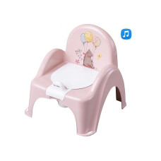 TEGA BABY FOREST FAIRYTALE Podiņš-krēsliņš ar vāku un mūziku, PO-073 light pink