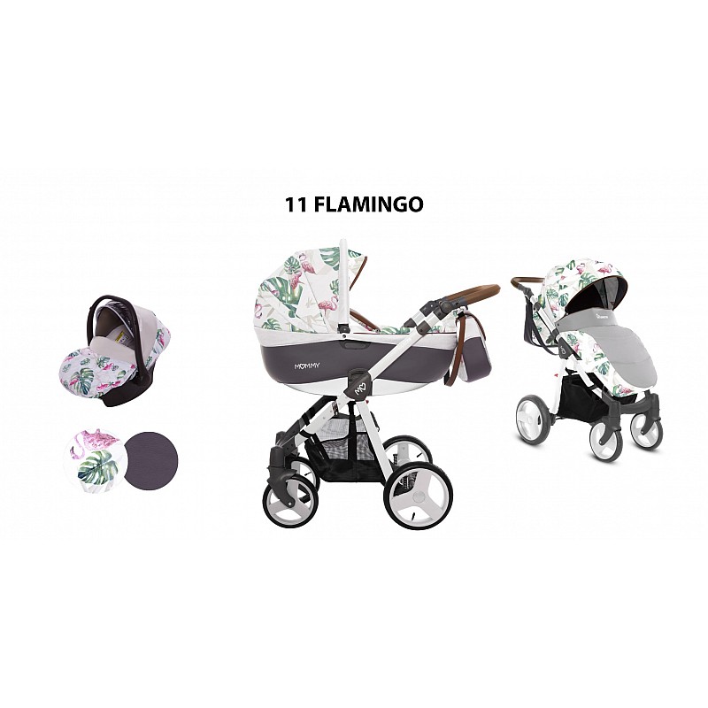 BABYACTIVE MOMMY Spring/Summer Universālie rati 3in1, 11 FLAMINGO