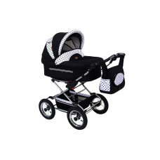 Baby Fashion FANARI Universālie rati 2in1, 119 Black+Dots