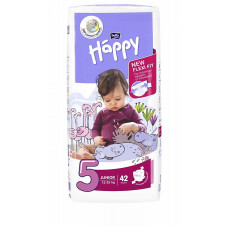 HAPPY Junior autiņbiksītes 5 izmērs 12-25kg 42gab. IZPĀRDOŠANA