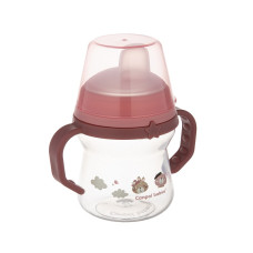 CANPOL BABIES krūzīte ar silikona snīpi, FirstCup BONJOUR PARIS, 150ml, rozā, 56/612_pin