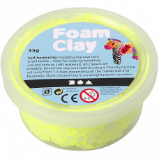 CREATIV Foam Clay dekorēšanas masa 35g Neon Yellow, 78929