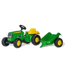 ROLLY TOYS pedāļu traktors ar piekabi Rolly Kid John Deere 012190