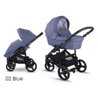 LONEX SOFT Universālie rati 2in1, 02 Blue