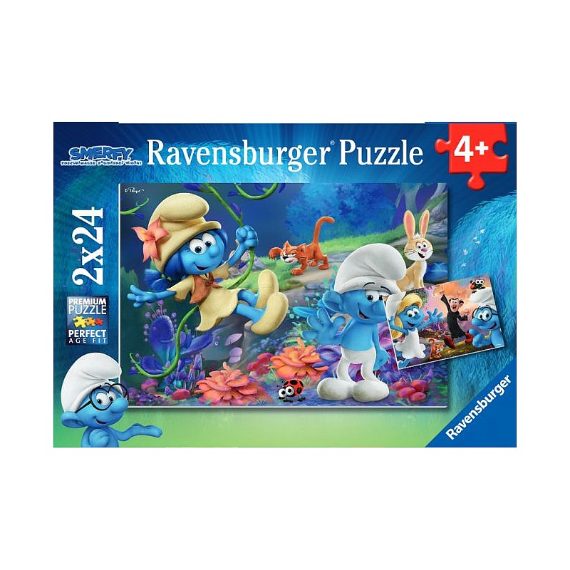 Ravensburger puzle Smurfi 2x24gb. R07818