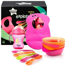 TOMMEE TIPPEE Barošanas piederumu komplekts 7m+ 44673871 GIRL