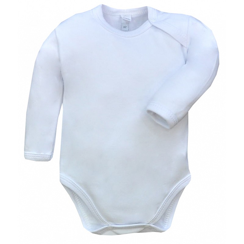 KOALA BAWELNA Bodijs ar garajām piedurknēm 68 izmērs 748 balts