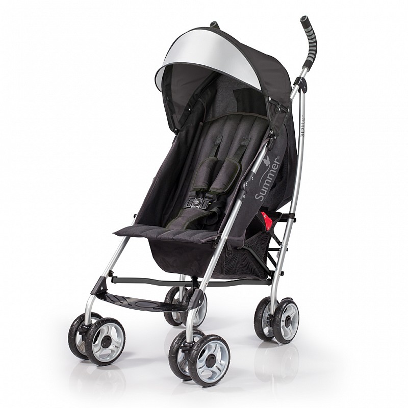 SUMMER INFANT 3D LITE pastaigu rati Black 21930