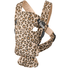 BABYBJORN MINI COTTON ķengursoma BEIGE LEOPARD, 021075