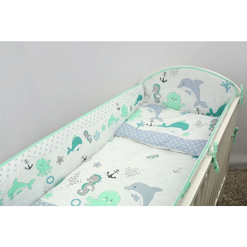 ANKRAS Ocean Gultas Veļas Komplekts no 2 daļām 120x90cm, green