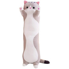 MPORT Mīkstā rotaļlieta cat gray, 90 cm