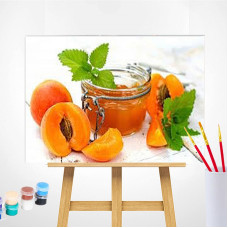 TSVETNOY Gleznošanas komplekts pēc numuriem 20x30cm Apricot Jam, MC1072e