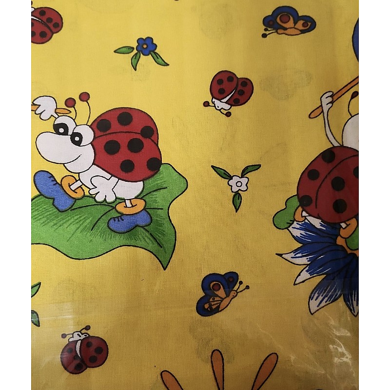 URGA Gultas veļas komplekts no 3 daļām 135x100cm, LADYBUG , dzeltens IZPĀRDOŠANA