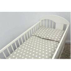 ANKRAS DOTS Gultas veļas komplekts no 2 daļām 120x90cm grey