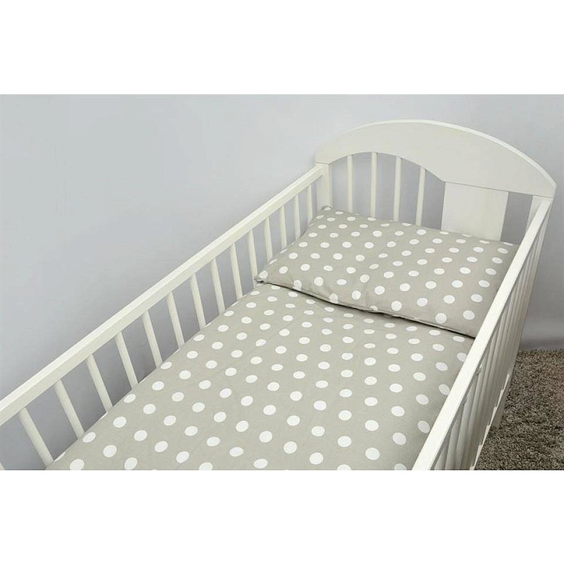 ANKRAS DOTS Gultas veļas komplekts no 2 daļām 120x90cm grey