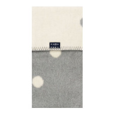 WOMAR kokvilnas pleds 100x150 cm Grey/white DOTS