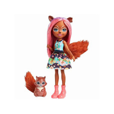 Enchantimals Sancha Squirrel & Stumper lelle ar vāveri, FMT61