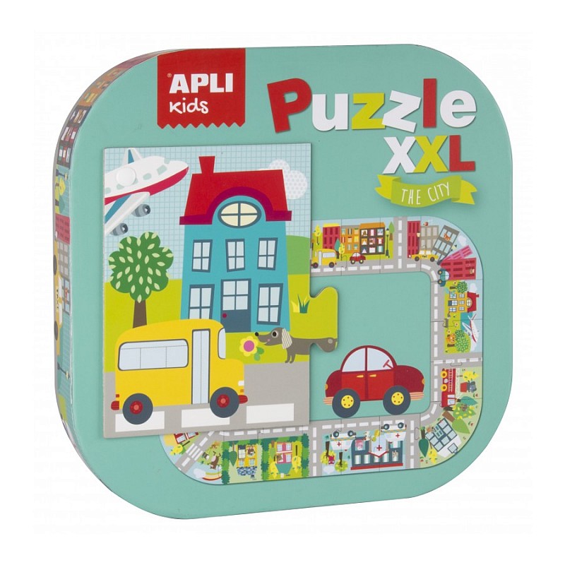 APLI kids puzle XXL Pilsēta, 16578