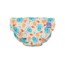 BAMBINO MIO Swim Nappies peldbikses BLUE SQUID, M (7-9kg)