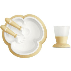 BABYBJORN Baby Feeding set Bērna barošanas komplekts 4m+, 078166 Powder Yellow