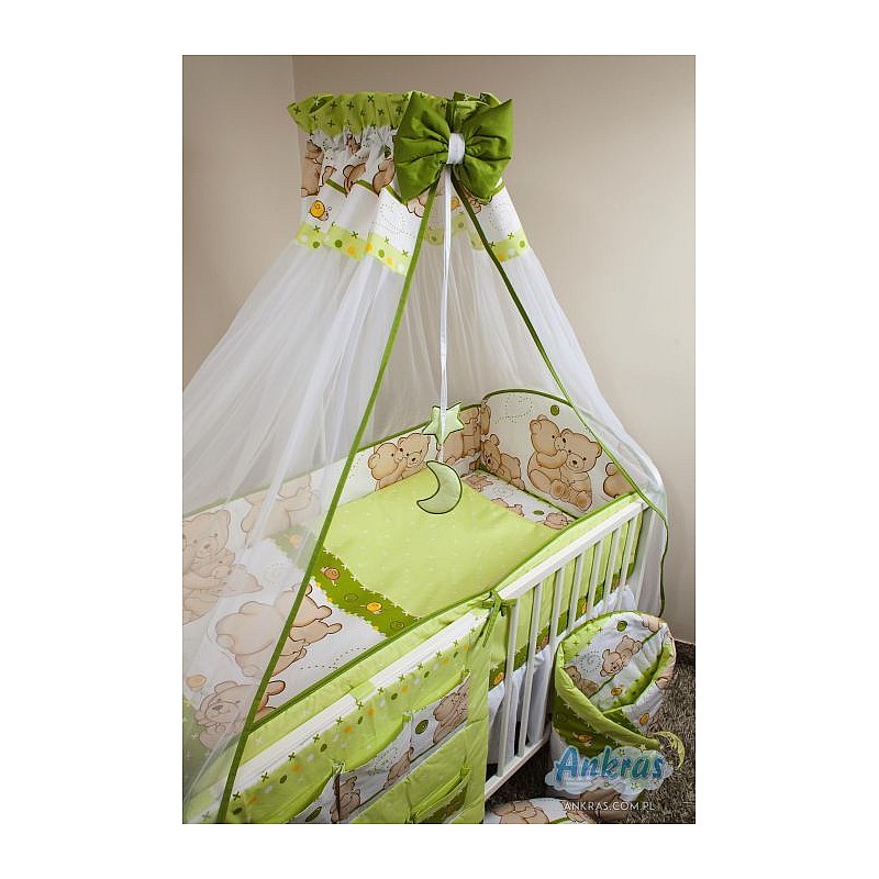 ANKRAS FRIENDS Gultas Veļas Komplekts no 2 daļām 135x100cm - green IZPĀRDOŠANA