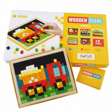 CUBIKA Mozaīka Wooden pixels 4 Cars, 14903