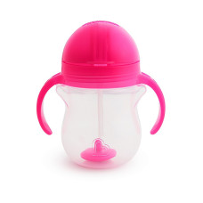 MUNCHKIN pudele ar salmiņu Click Lock 207ml Pink 01248201