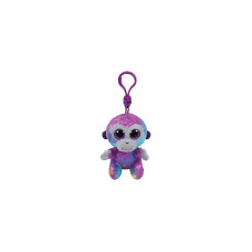 TY Beanie Boos Mīkstā rotaļlieta - piekariņš ZURI - multicolored monkey clip 10cm, TY36561 IZPĀRDOŠANA