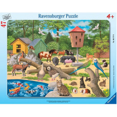 RAVENSBURGER Plakanā puzle 47el. Zoodārzs R06777