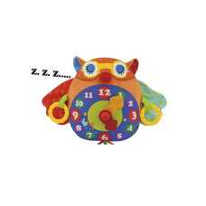 KS KIDS Day N Night Owl Clock Mīkstā rotaļlieta ar skaņu KA10662 IZPĀRDOŠANA