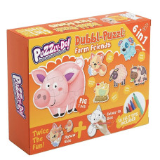 GERARDOS TOYS puzle Farm animals 6in1 60544