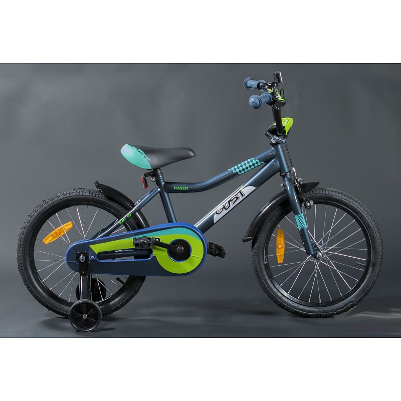 GUST&JUHI Bērnu velosipēds 18" RASER, Grey (4-6g)