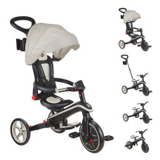 GLOBBER trīsritenis Explorer Trike Foldable 4in1, taupe, 732-466