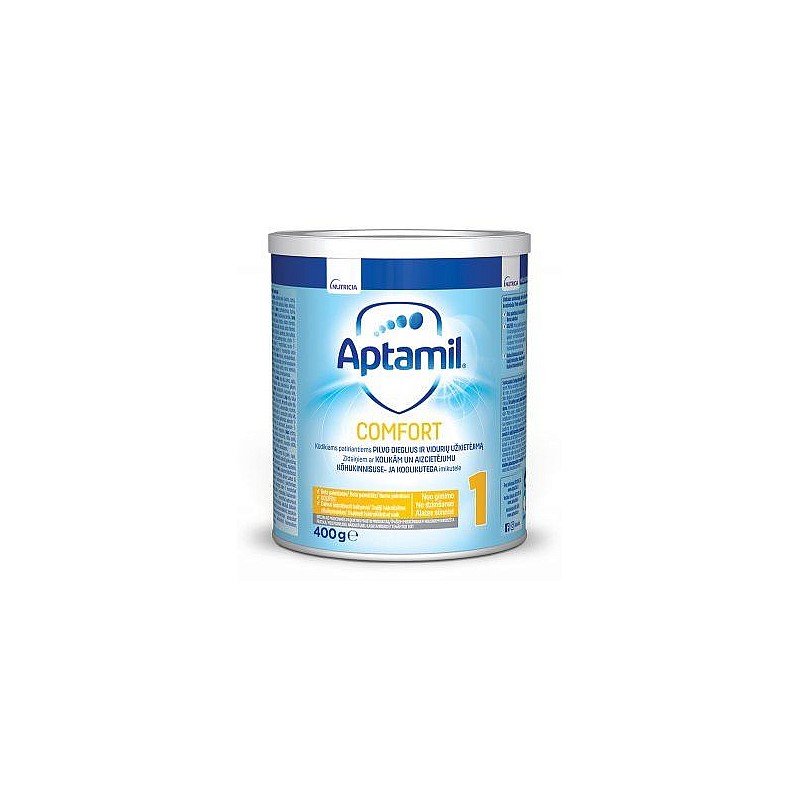 Aptamil Comfort 1 Speciāls mākslīgais piena maisījums, no dzimšanas, 400g