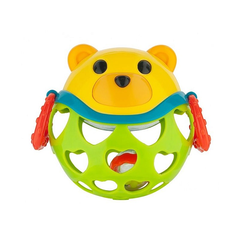 CANPOL BABIES attīstošā rotaļlieta ar grabuli BEAR 79/101 green