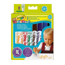 CRAYOLA MINIKIDS 8 krāsu flomasteri, 8324