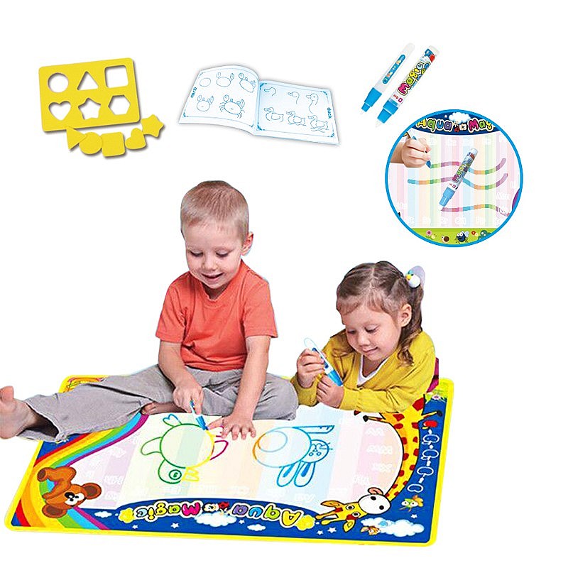 Ūdens zīmēšanas paklājiņš ar piederumiem