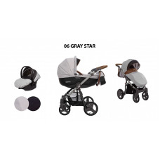 BABYACTIVE MOMMY Universālie rati 3in1, Gray Star 06