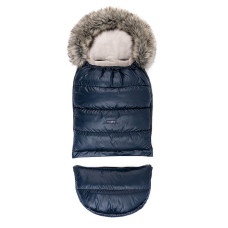 ZAFFIRO GROW UP 2-daļīgs ratu guļammaiss Plush, pastel navy blue