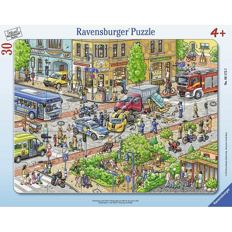 Ravensburger puzle 30gb. Pilsētas transports R06172