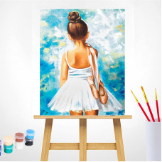 TSVETNOY Gleznošanas komplekts pēc numuriem 40x50cm Little ballerina, MG2054e