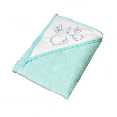 TEGA BABY RABBIT Dvielis ar kapuci 100X100, KR-008 light green