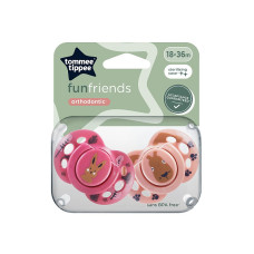 TOMMEE TIPPEE māneklītis silikona FUN 18-36 m., 2 gab., 43340399