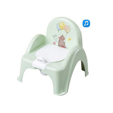 TEGA BABY FOREST FAIRYTALE Podiņš-krēsliņš ar vāku un mūziku, PO-073 light green