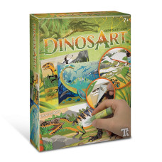 DINOSART radošuma komplekts Sand & Foil Art, 15011