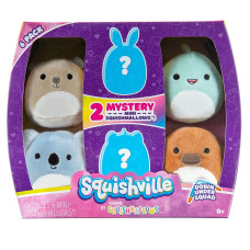 SQUISHMALLOWS Squishville plīša rotaļlietu komplekts, 6 gab.