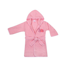 DUET BABY FROTTE Bērnu halāts ar kapuci 80-92cm, 466 SNAIL rozā (744665)