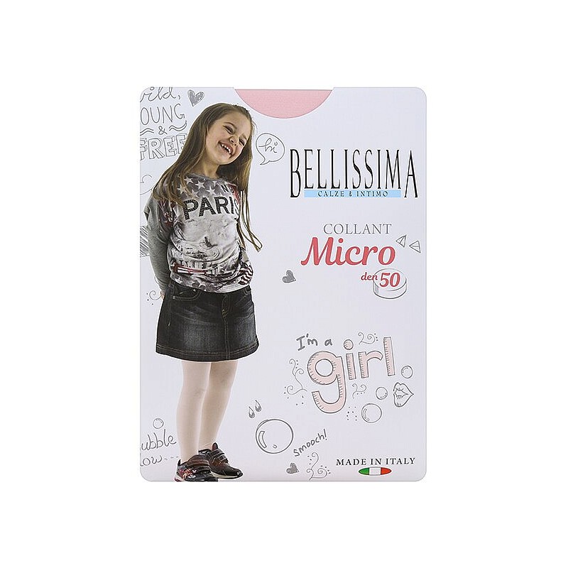 BELLISSIMA Meiteņu zeķubikses MICRO 50 rosa 6 - 128cm