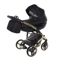 JUNAMA S LINE V3 Universālie rati 3in1, 02 BLACK + GOLD